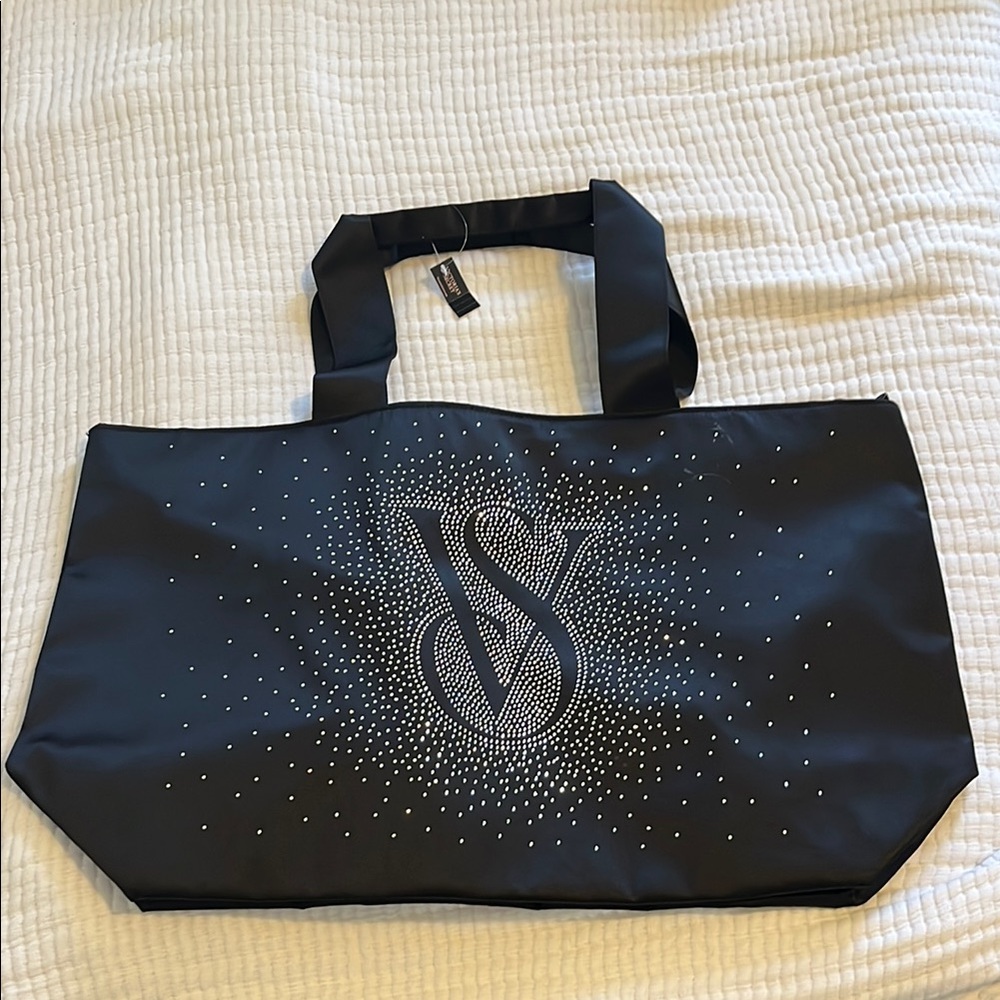 Victoria's Secret Bling Black Tote Bag